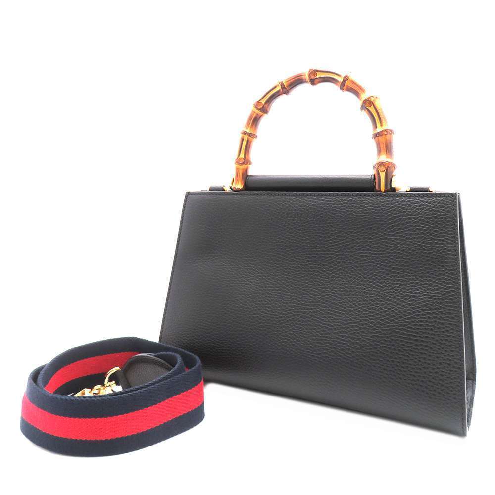 Gucci Nimfair Bamboo 2Waybag Leather #102032G92B - Picture 1 of 14